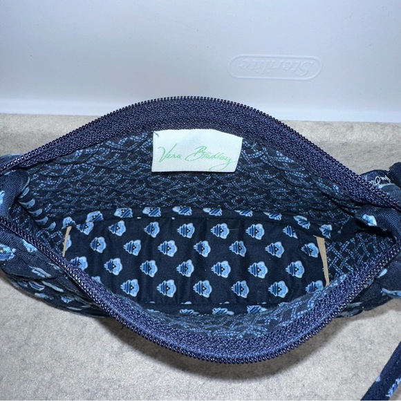 Vera Bradley - Nantucket Navy Small Handbag With Matching Wallet, EUC - Picture 5 of 15